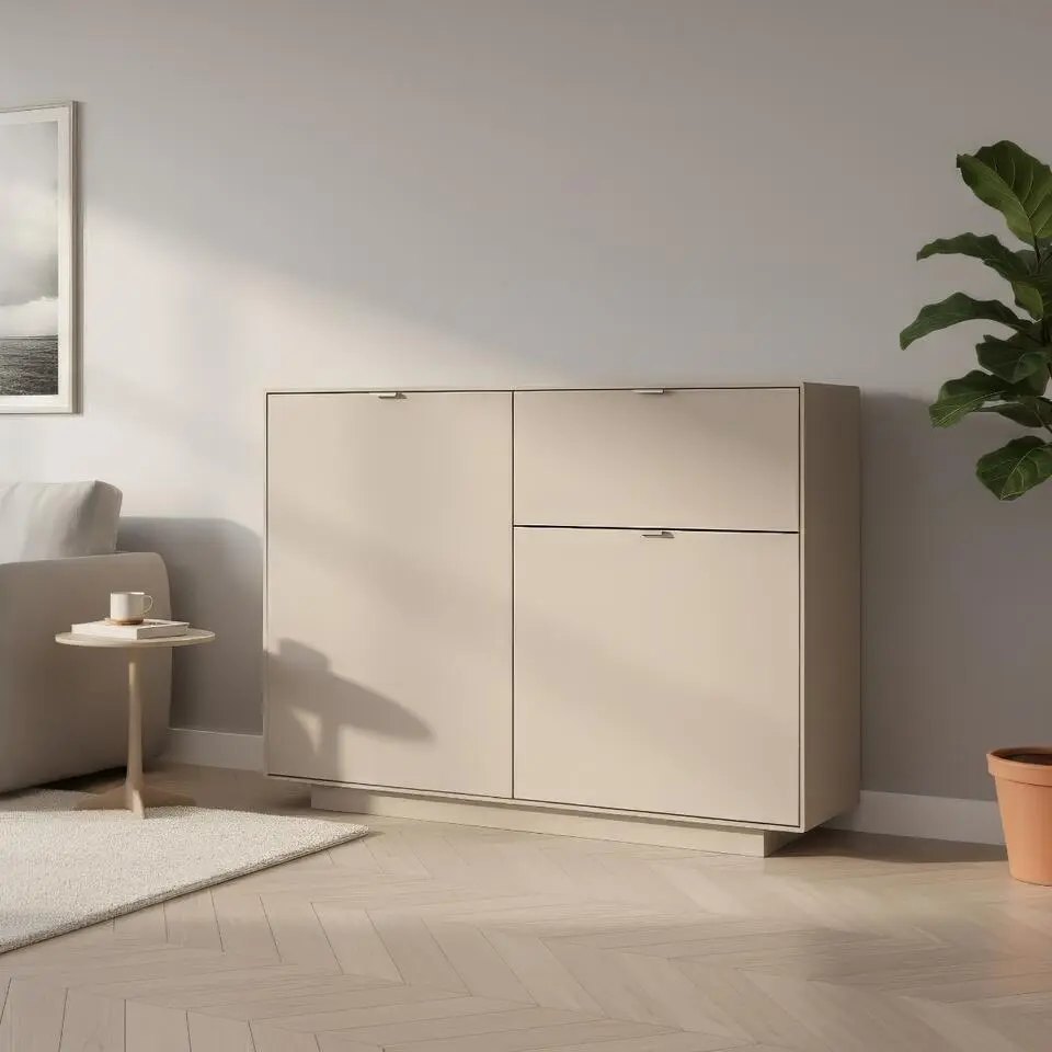 Calicosy - VIKA ladekast - Beige 120x37,5x90 cm