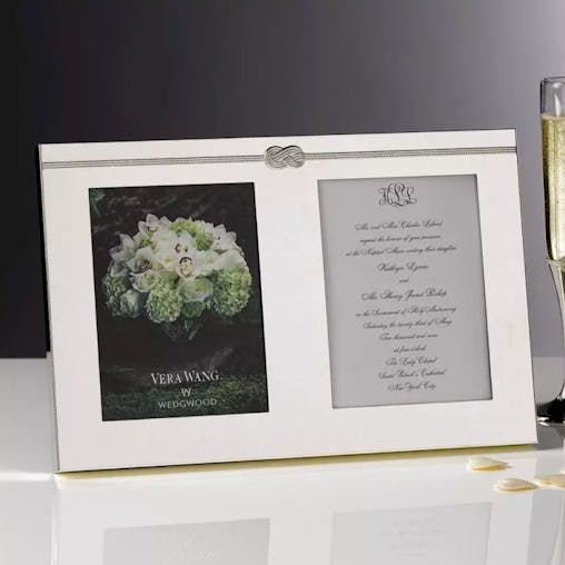 Vera Wang Wedgwood Infinity Double Silver Frame