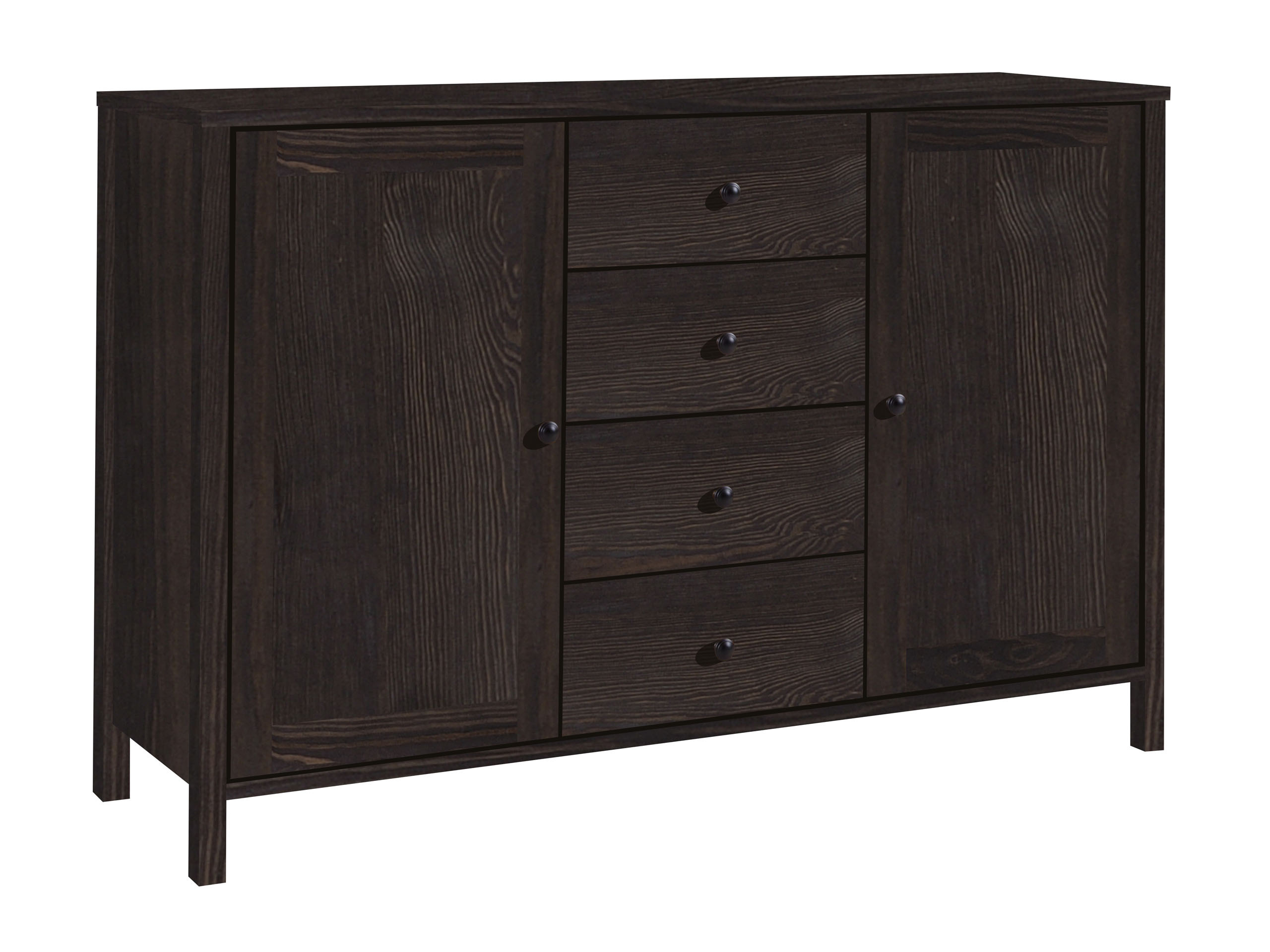 Komoda Prestige III drewniana, kolor orzech
