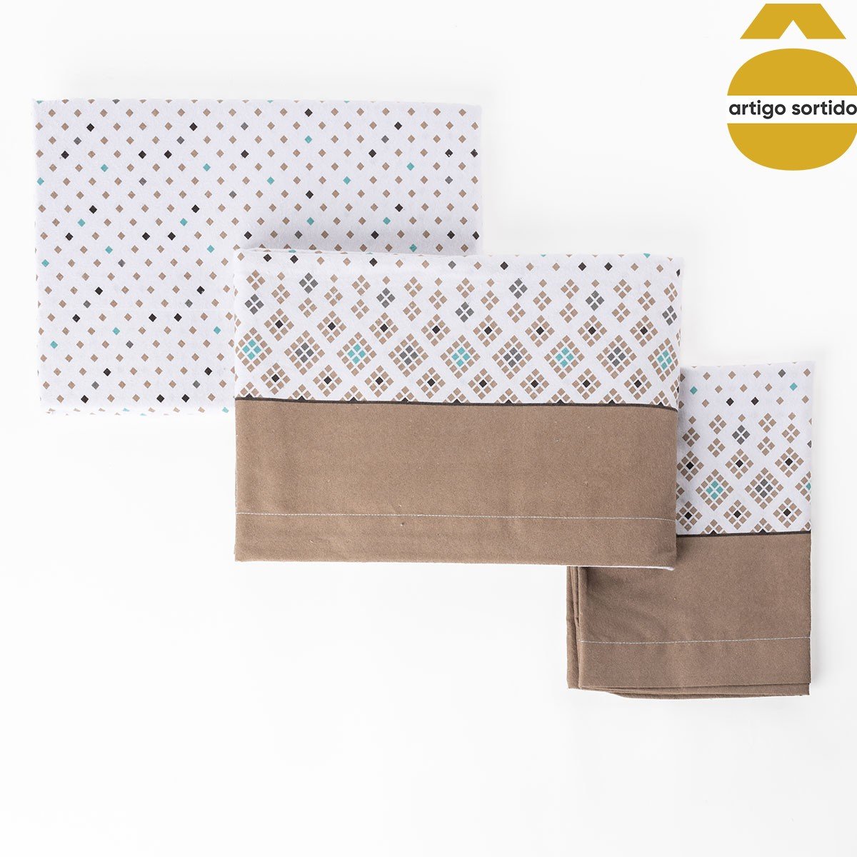 Jogo cama de casal flanela 240x280cm