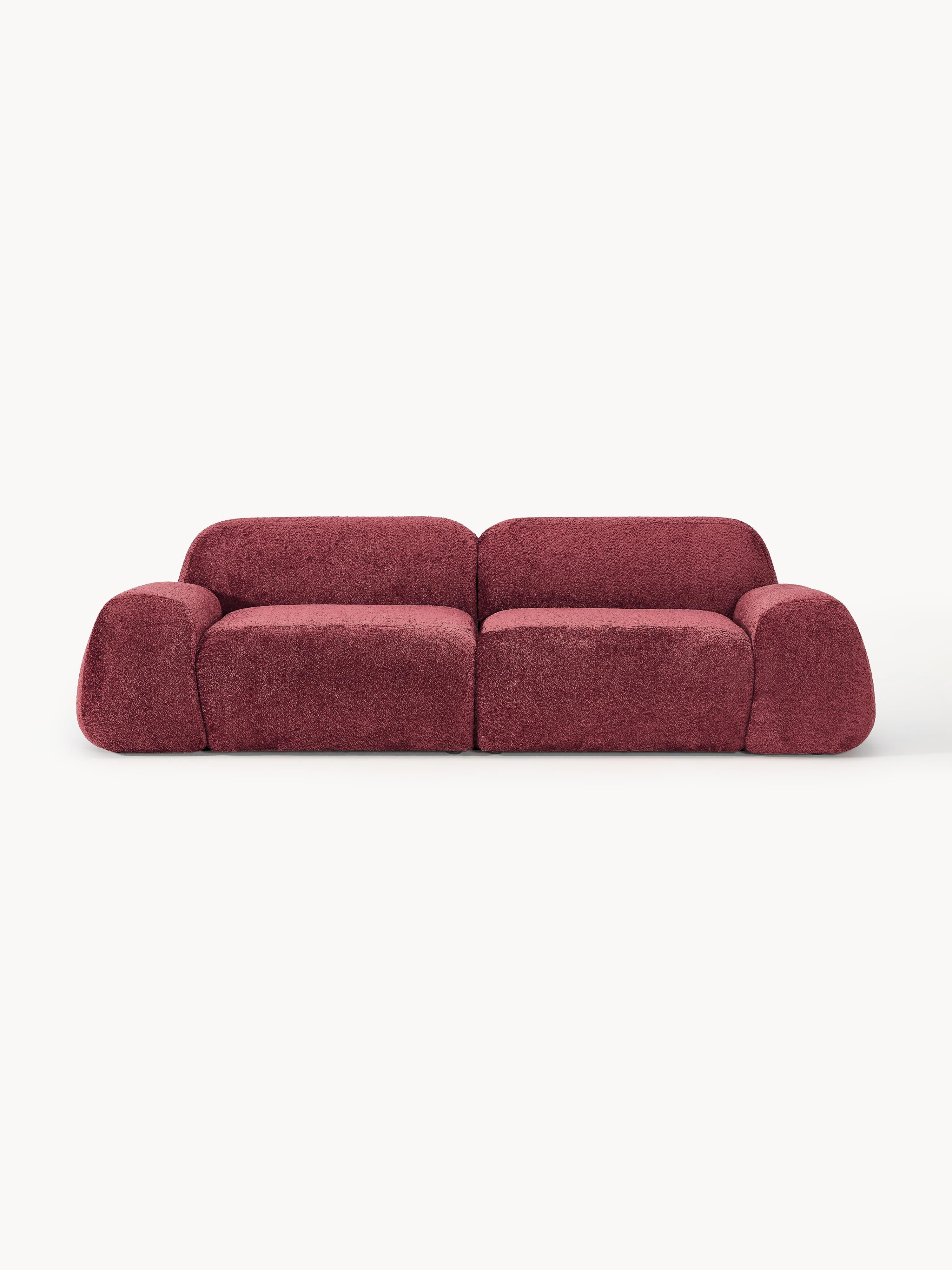 Modulares Sofa Wolke (3-Sitzer) aus Teddy-Bouclé