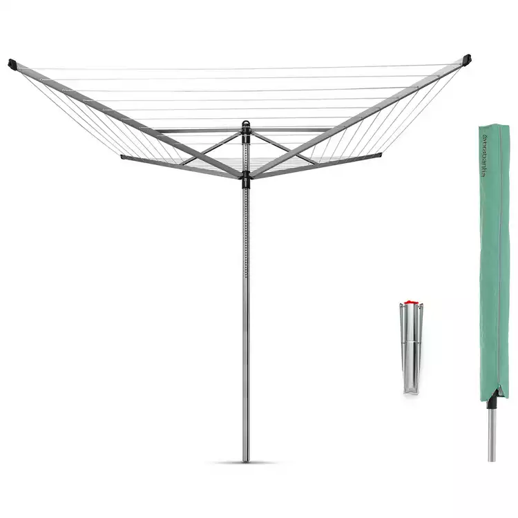 Brabantia 60m Lift-O-Matic Washing Line with Ground Spike