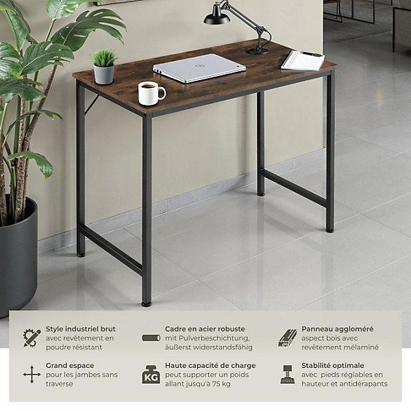 Bureau Style industriel Grand espace pour les jambes