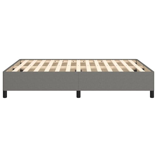 NNEVL Bed Frame Dark Grey 152x203 cm Queen Fabric