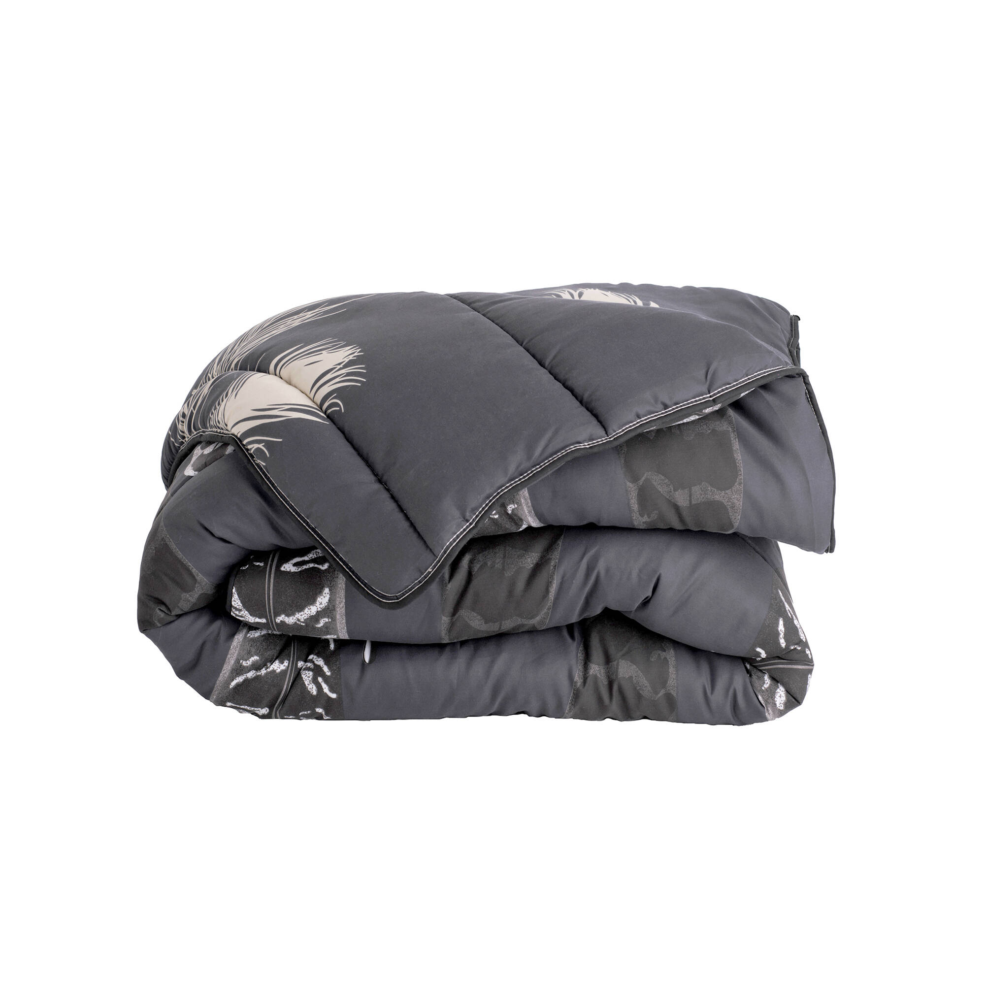 Couette microfibre imprimée Plumes 200g/m2