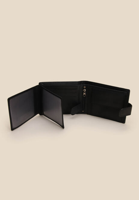 Mens Black Ridgeback Leather Wallet