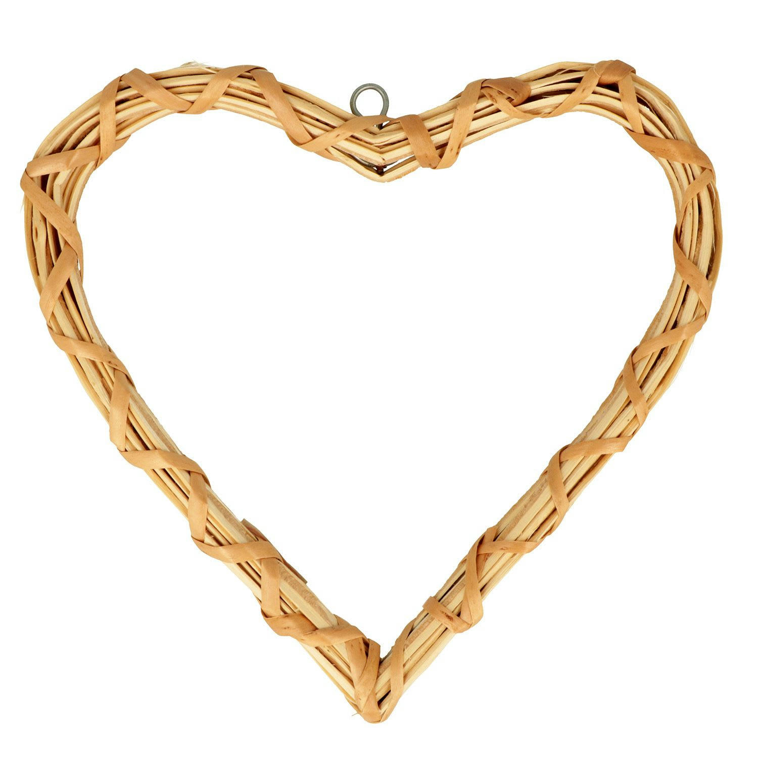 - Coeur en osier 20x20 cm