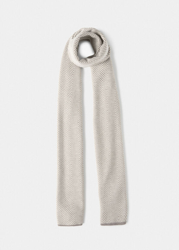Sciarpa chevron in lana