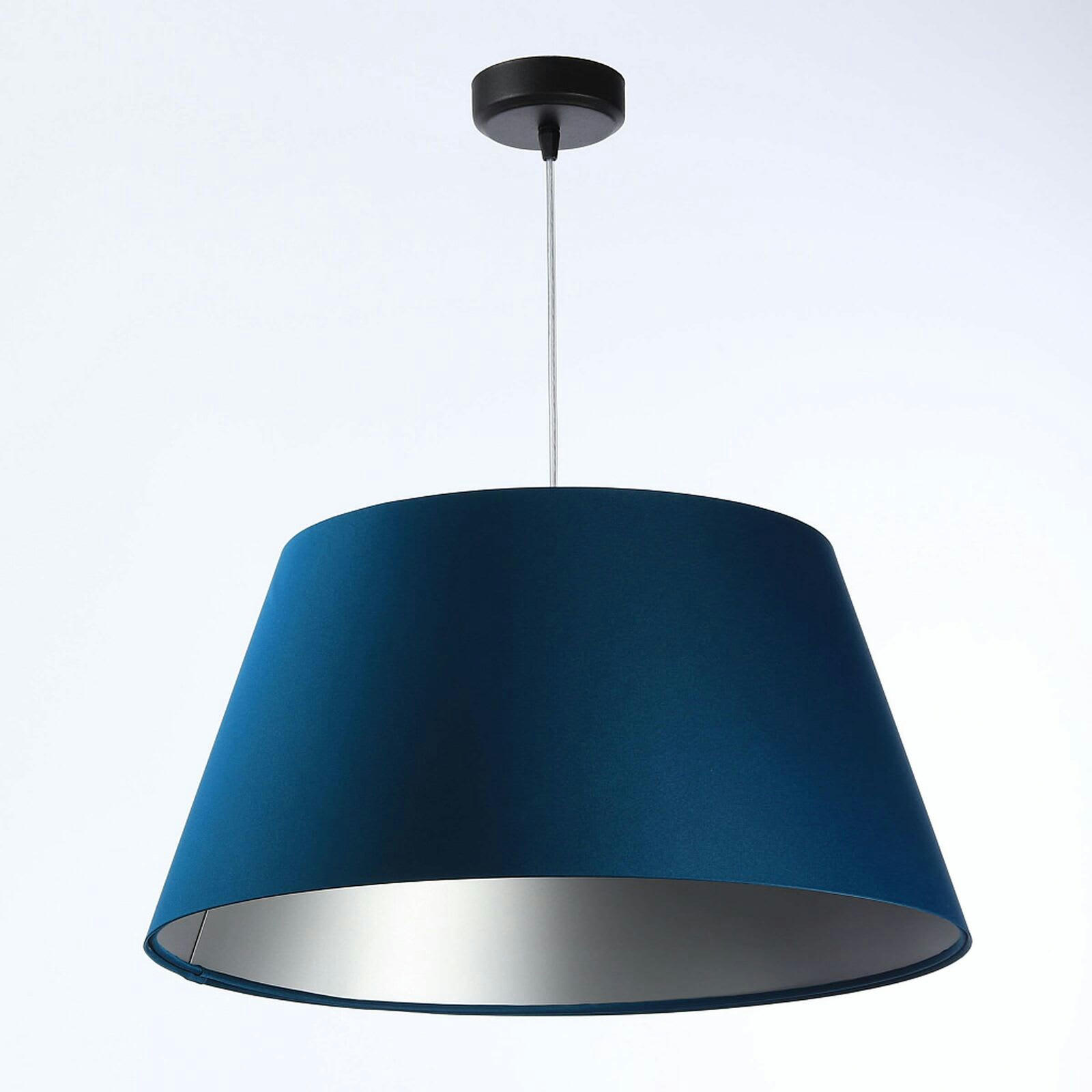 BIG BELL - Suspension Tissu Bleu 50x50x27 cm