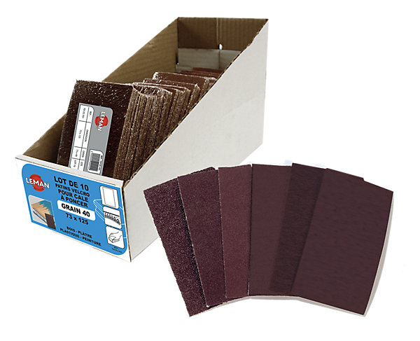 PAD AUTO-AGRIP. 73X125 GR150 CORINDON - 9837215 - LEMAN