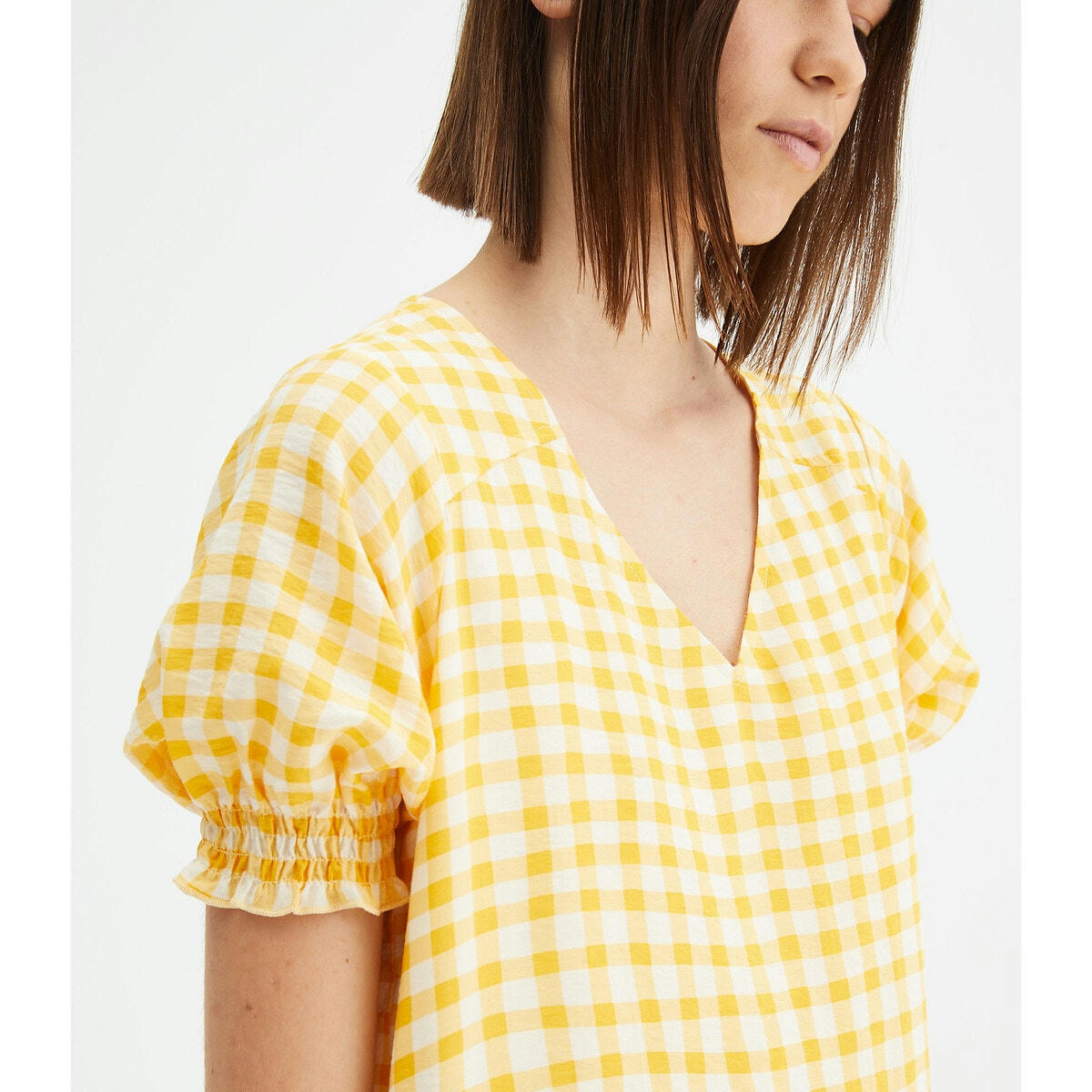 Robe courte, imprimé vichy