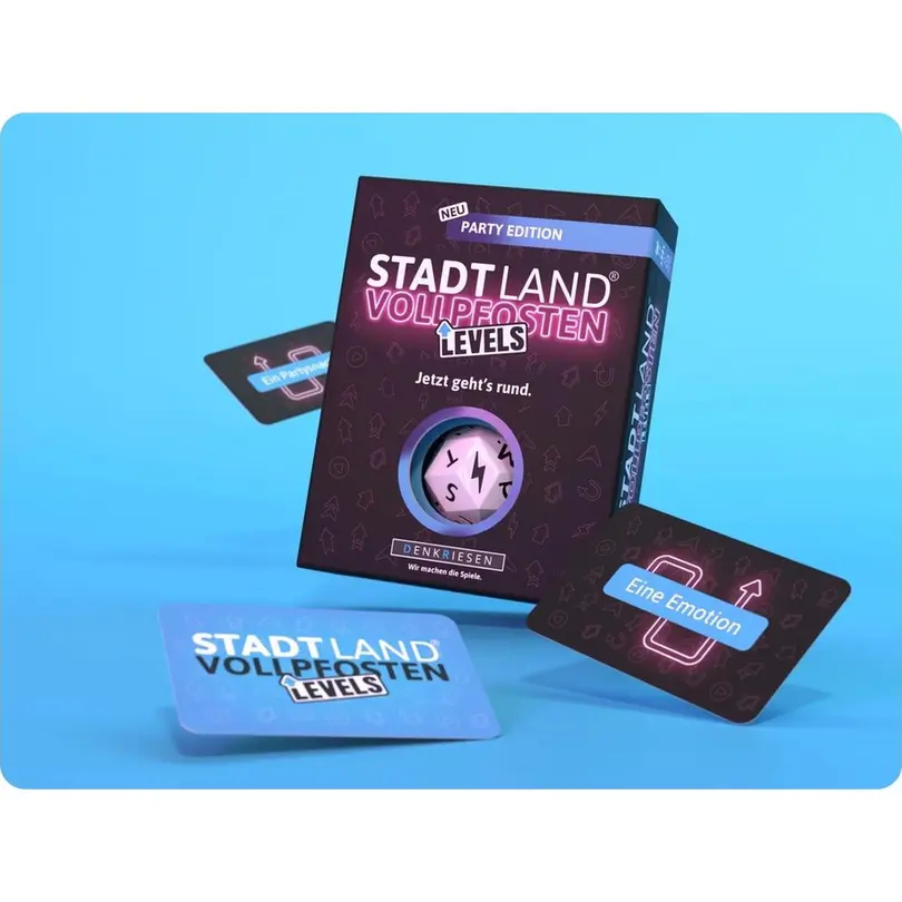 Party-Spiel Stadt Land Vollpfosten Levels