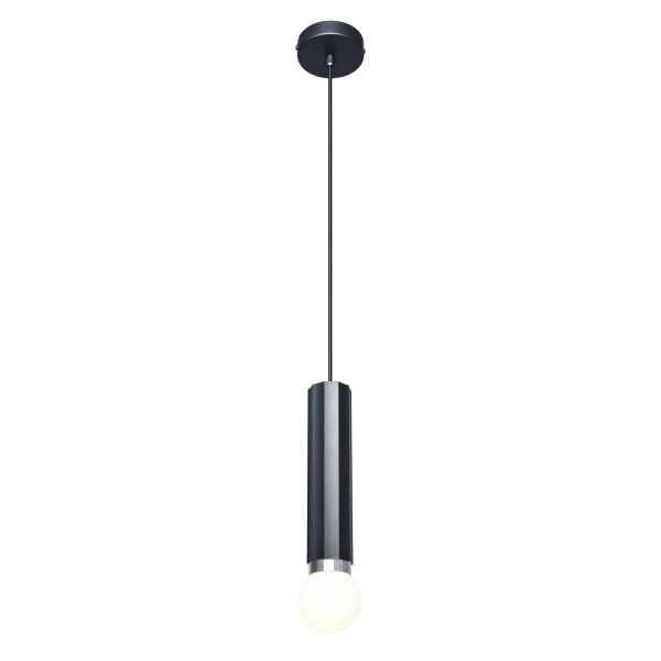 Lampa wisząca czarna MACERA 1xE27x40W wym: 120x9x9 cm Italux