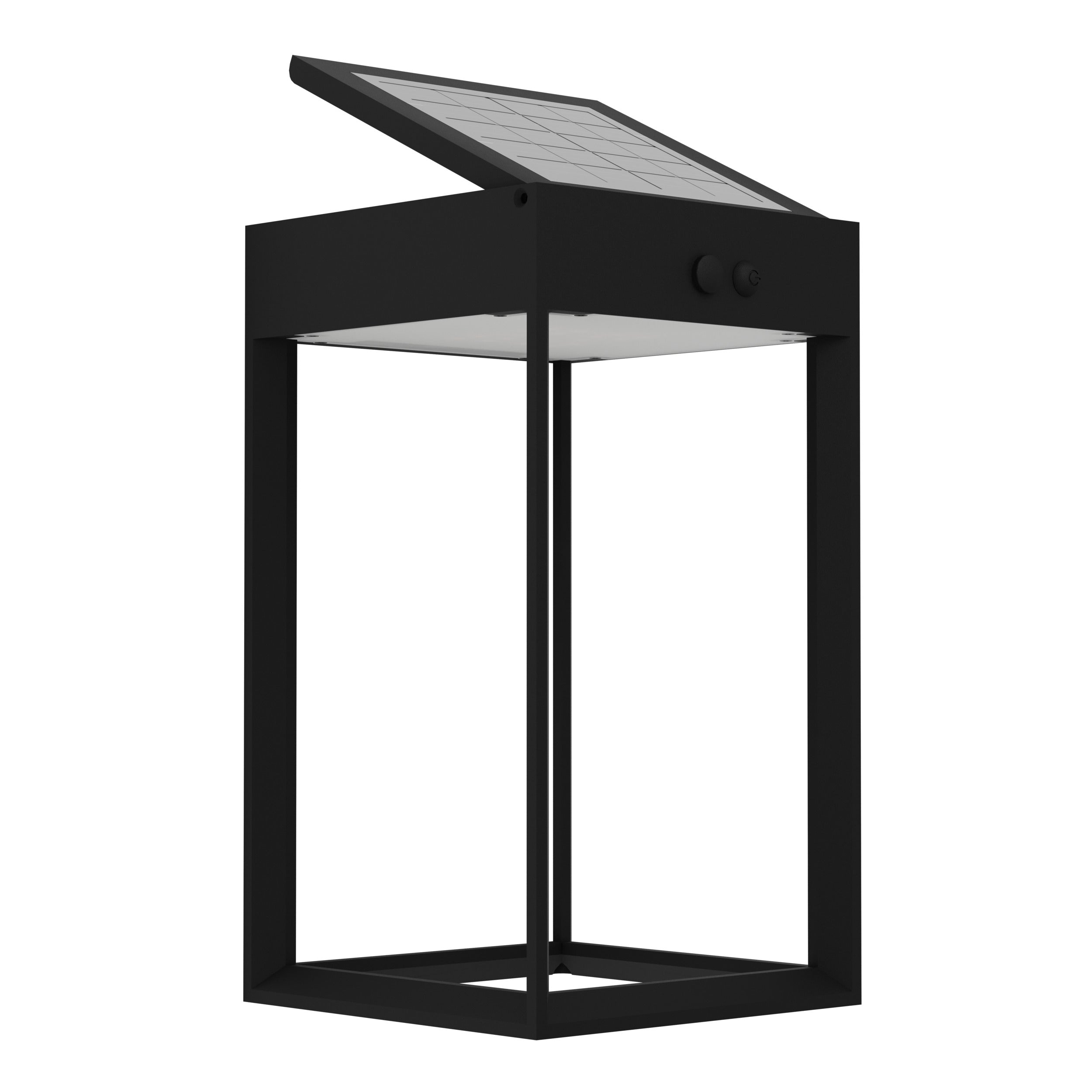 EGLO solar wandlamp buiten Suzzara - led - 25 cm - zwart