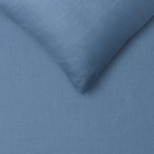 NNEDSZ Vintage Design Homewares 100% Linen Brilliant Blue Sheet Set King