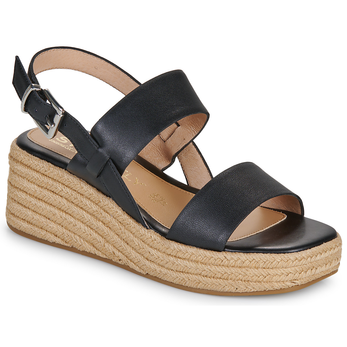 Stonefly - IVORY 3 NAPPA LTH - Black / Corde
