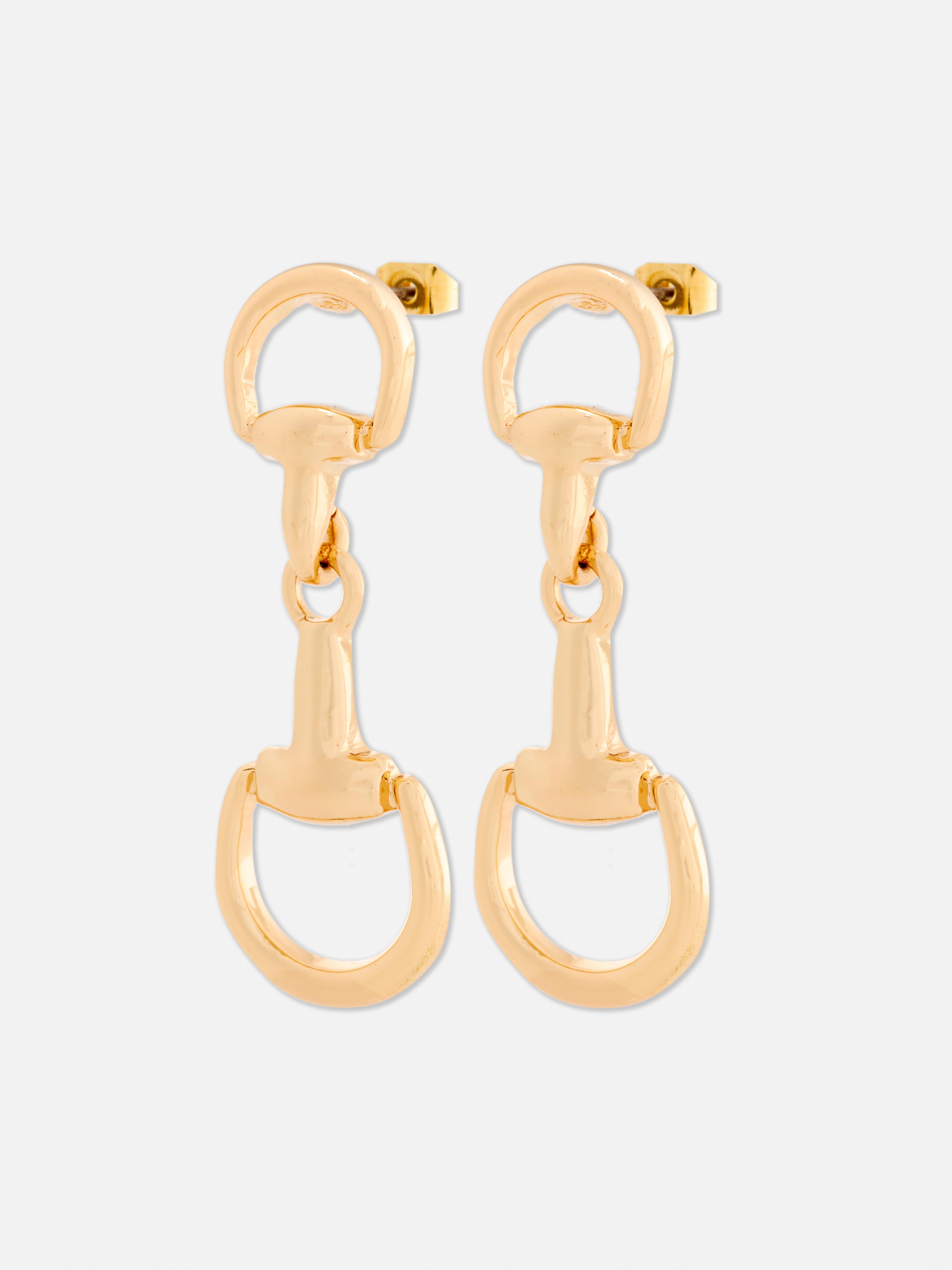 Snaffle Drop Earrings