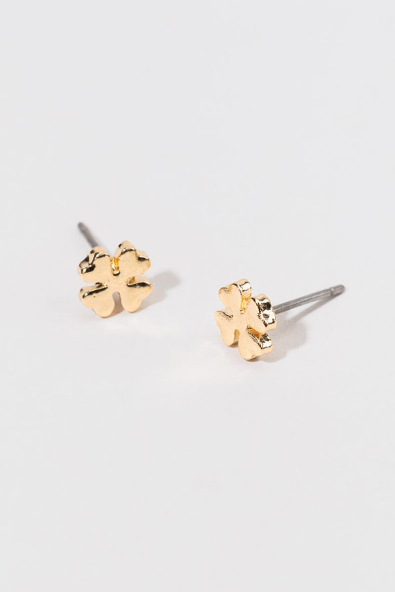 Hello Franki Clover Stud Earrings for girls