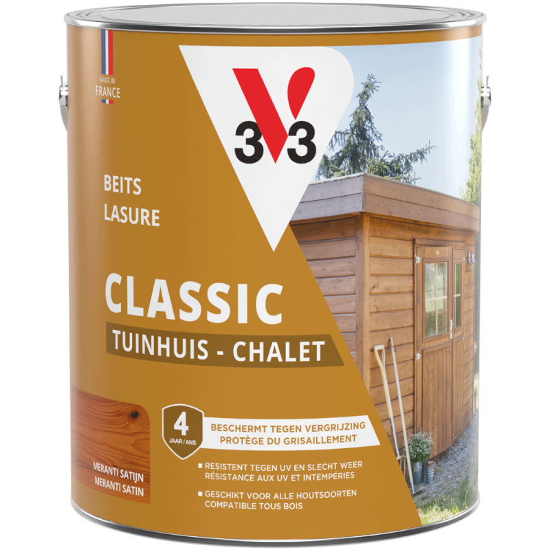 Lasure Chalets meranti satinée 2,5 L V33