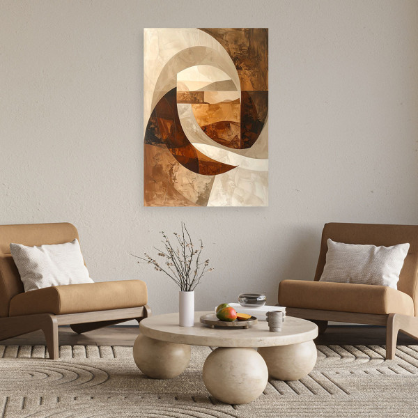 Obraz do salonu sypialni biura hotelu, Abstrakcja geometryczna 20x30