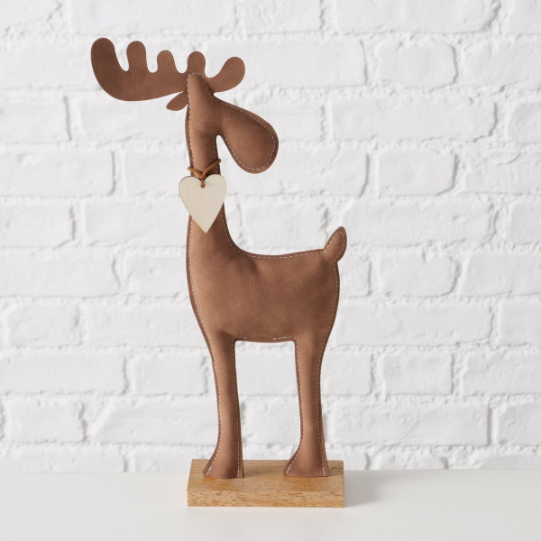 Ręcznie robiona figurka renifera BOONER, 34 cm