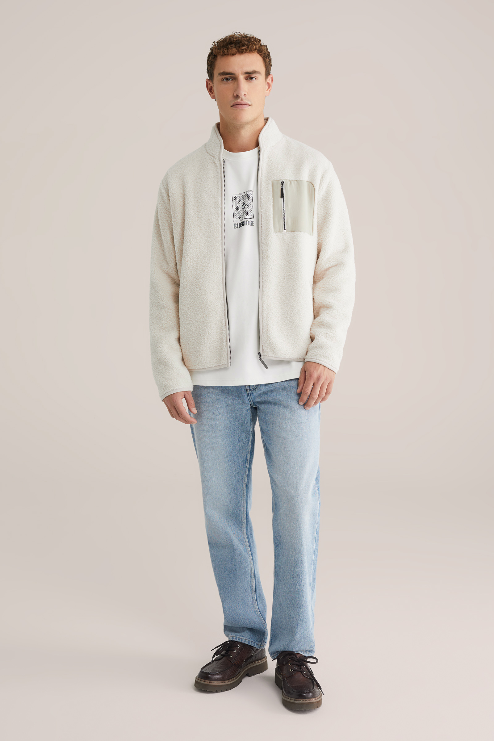 Heren teddy bomberjack