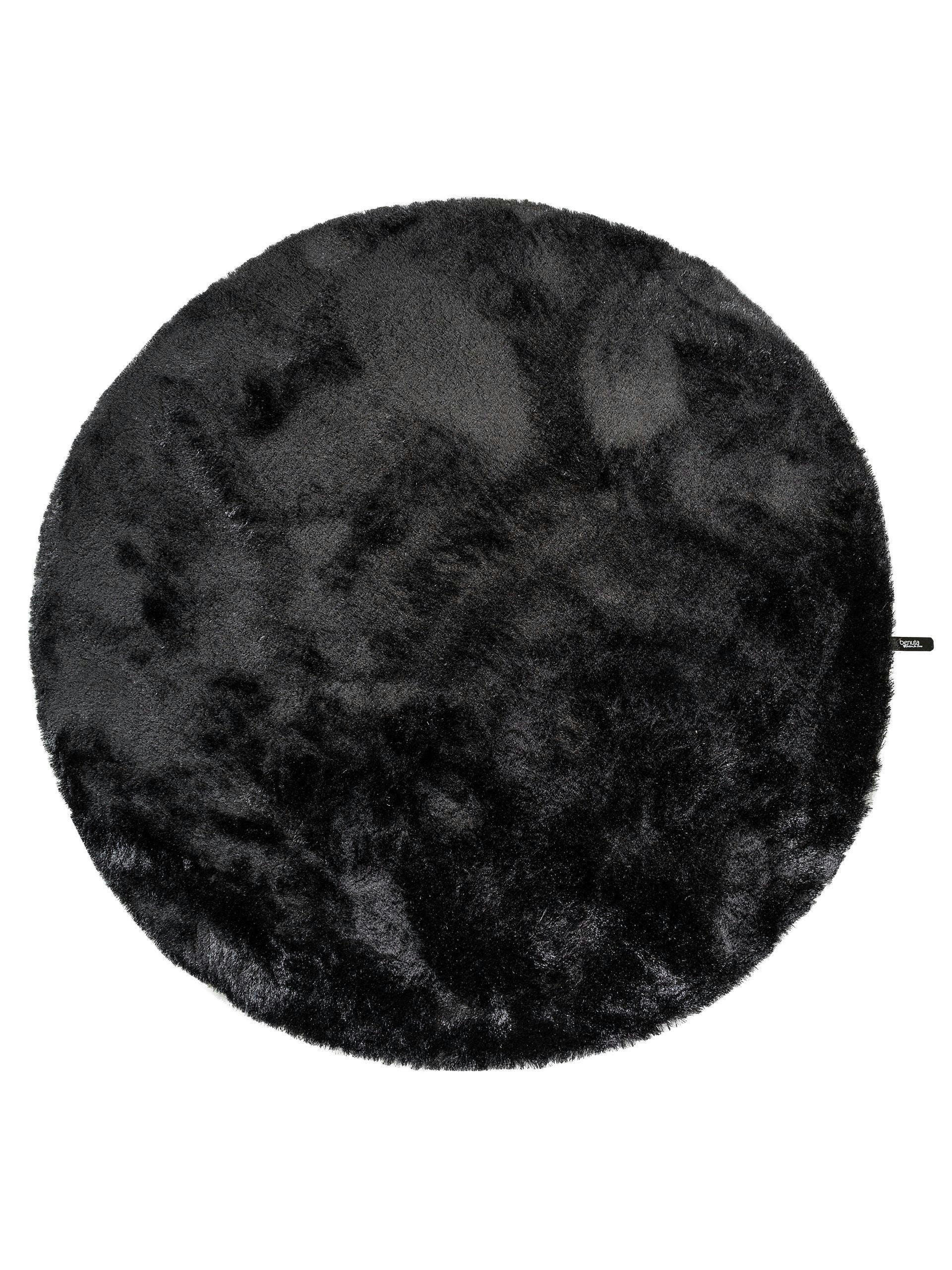 WHISPER - Tapis à poils longs anthracite D 160 rond