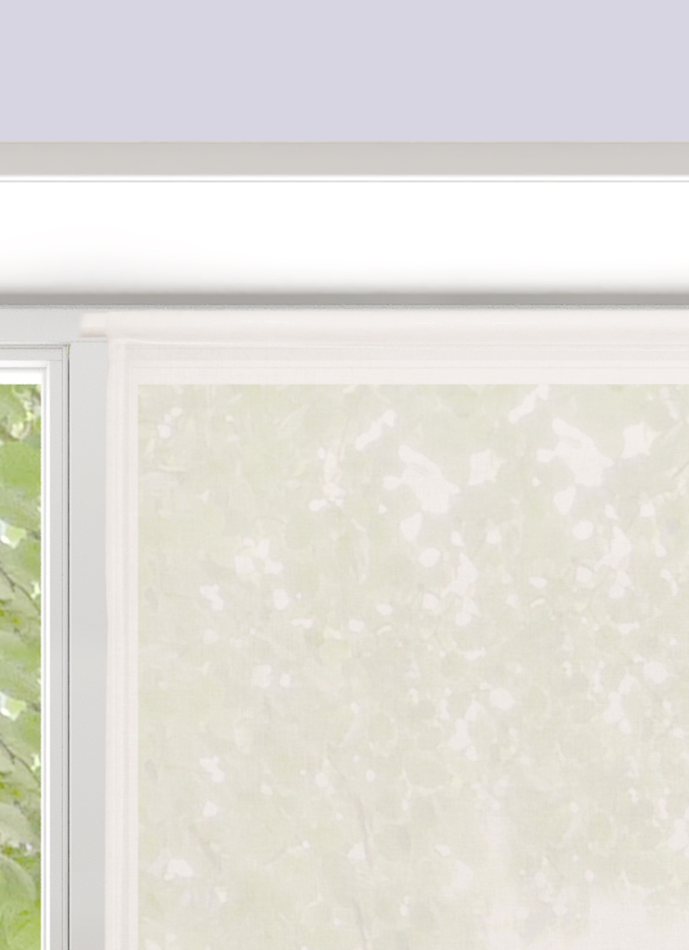 PAIRE DE VITRAGES UNIS 80 X 180CM BLANC