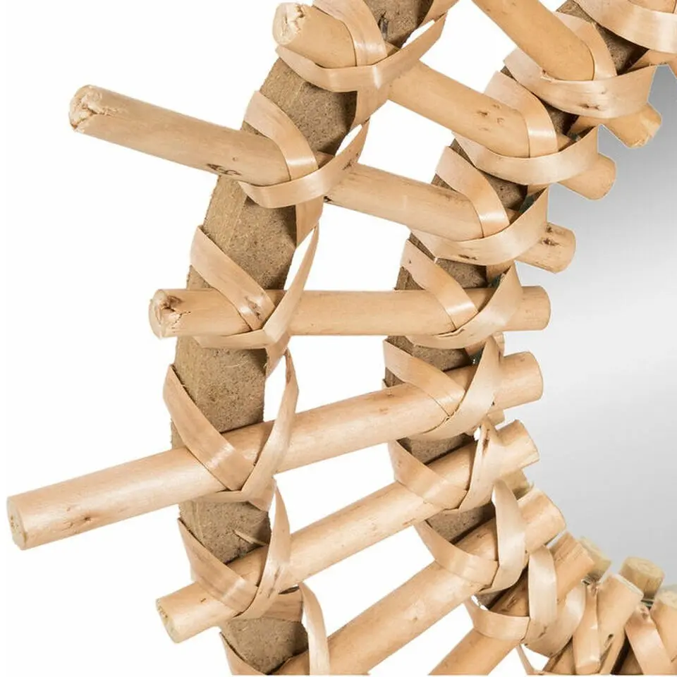 Atmosphera Wandspiegel set - 3-delig - rotan - D28cm - boho