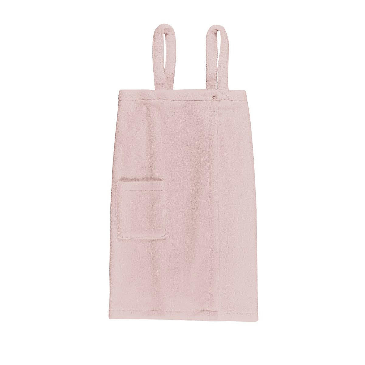 SENSOFT - Robe de bain en coton à bretelles 450gr/m² Poudre L/XL