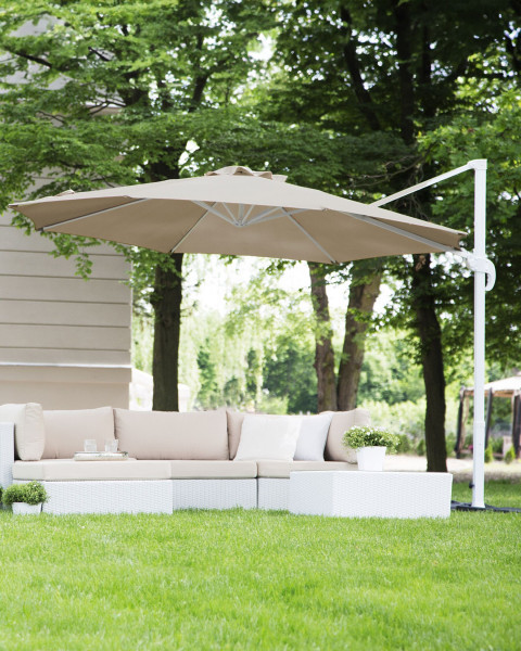 Parasol ogrodowy składany 300 cm beżowy