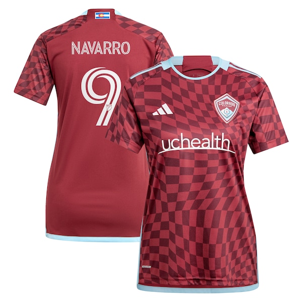 Rafael Navarro Colorado Rapids adidas Women's 2024 One Flag Kit Replica Player Jersey - Burgundy