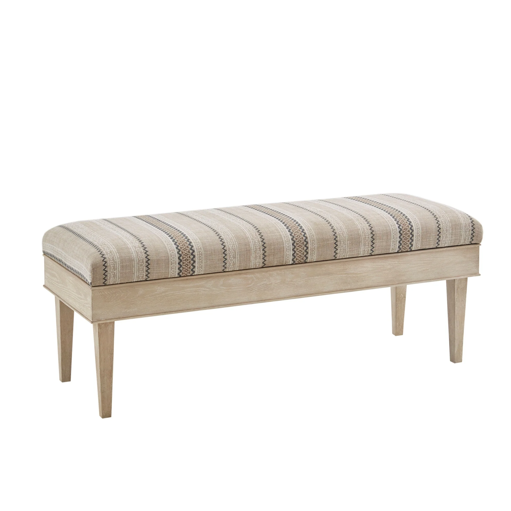 Martha Stewart Harstrom Beige Soft Close Storage Bench