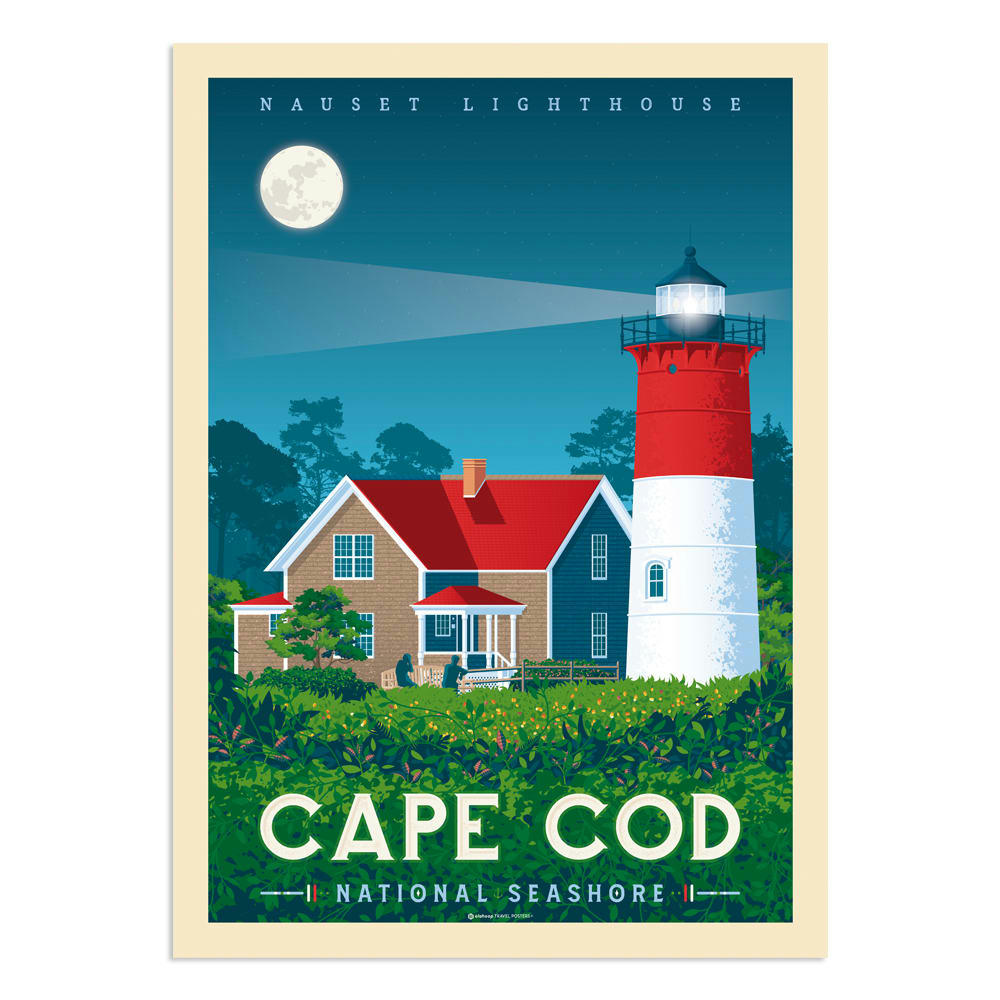 - Affiche Cap Cod 30x40 cm