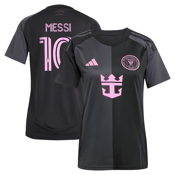 Lionel Messi Inter Miami CF adidas Women's 2025 The Fortitude Kit Replica Player Jersey - Black