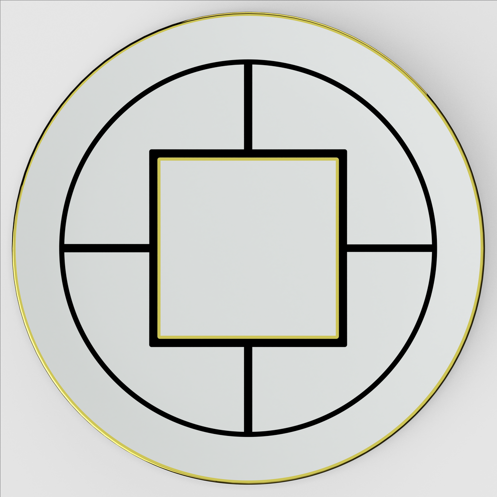 MetroChic Serving/ Under Plate - Multi-colored, 13'', Premium Bone Porcelain