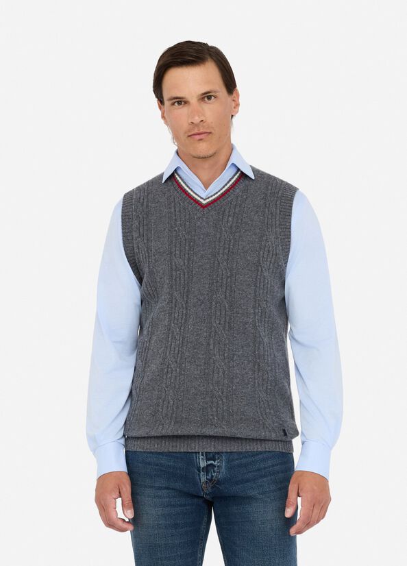 Gilet in maglia di lana