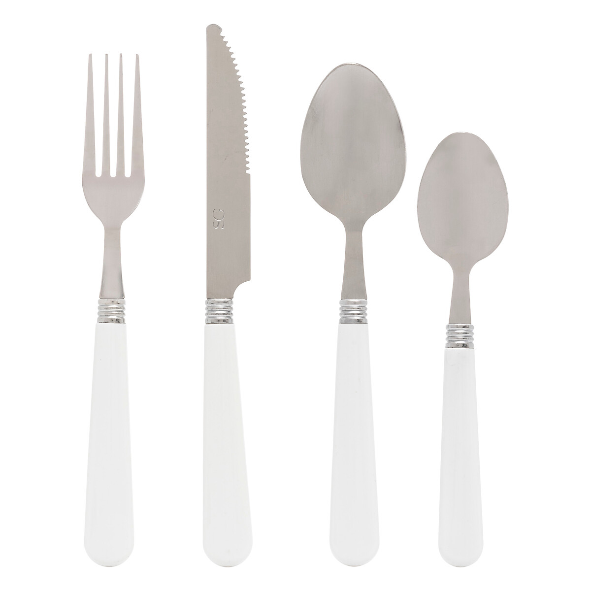 Faqueiro de 24 peças COLORAMA branco