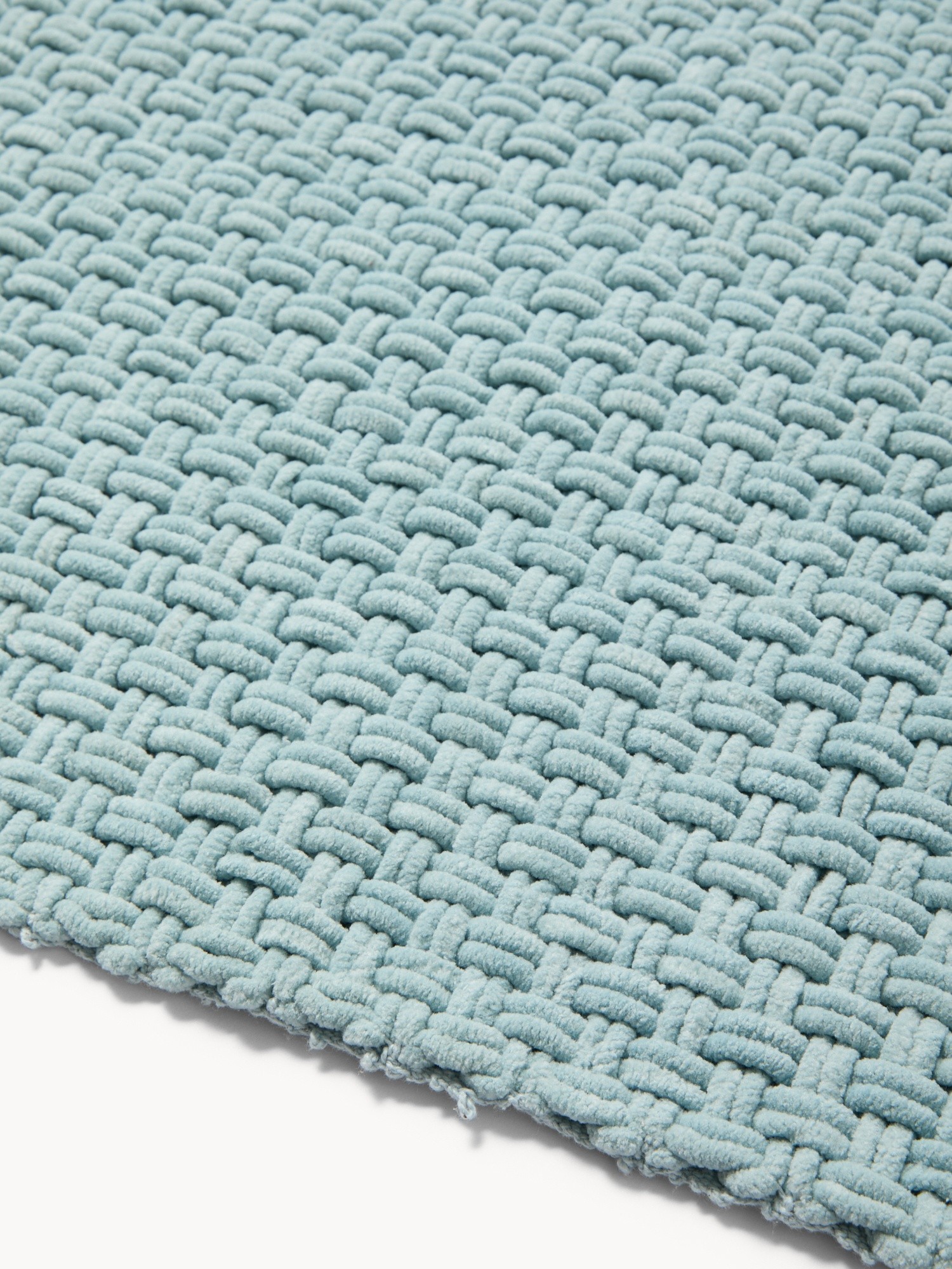 Tappeto bagno in ciniglia effetto intrecciato - Prezzo di lancio