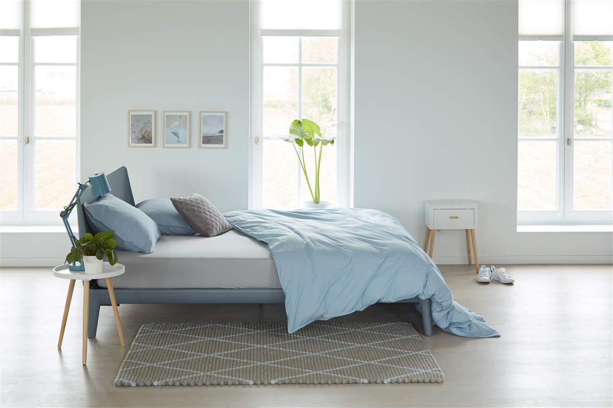 Beddinghouse Jersey - Topper Hoeslaken - 200x200/220 - Licht grijs