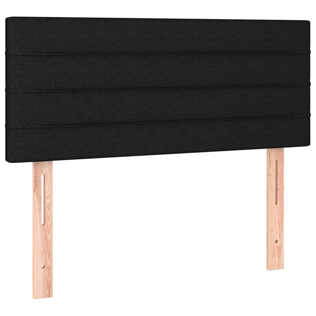Wezgłowie Czarny 100 cm Tkanina Low vidaXL