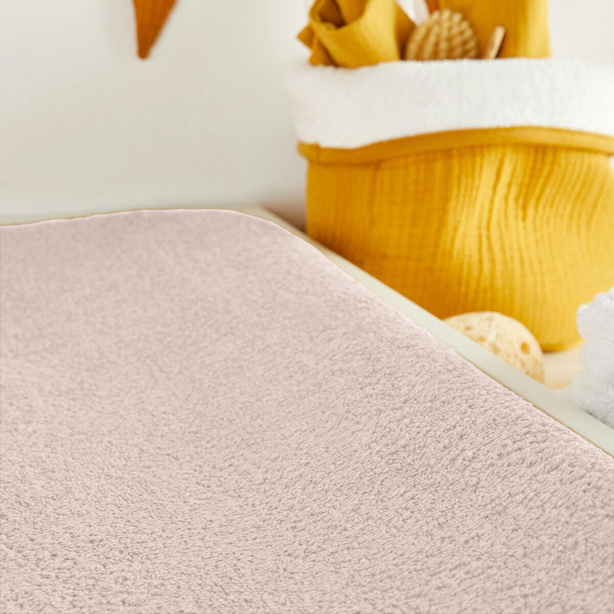 Lot de 2 housses de matelas à langer Éponge bio