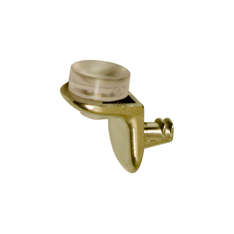 Taquet pour tablette en verre en métal nickelé Ø 5 mm 16 pièces TEKNIBOX