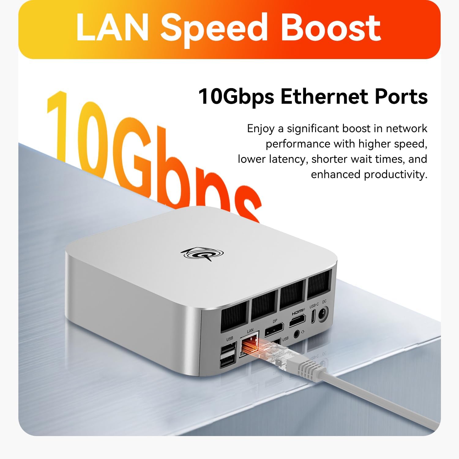 Beelink SER9 MAX Mini PC  AMD Ryzen 7 H 255(4nm  8C/16T) up to 4.9GHz  Mini Computer 64GB DDR5 RAM 1TB M.2 NVME SSD  Desktop PC 4K@240Hz Triple Display/USB4/WiFi6/BT5.2/10Gbps/W-11 Pro