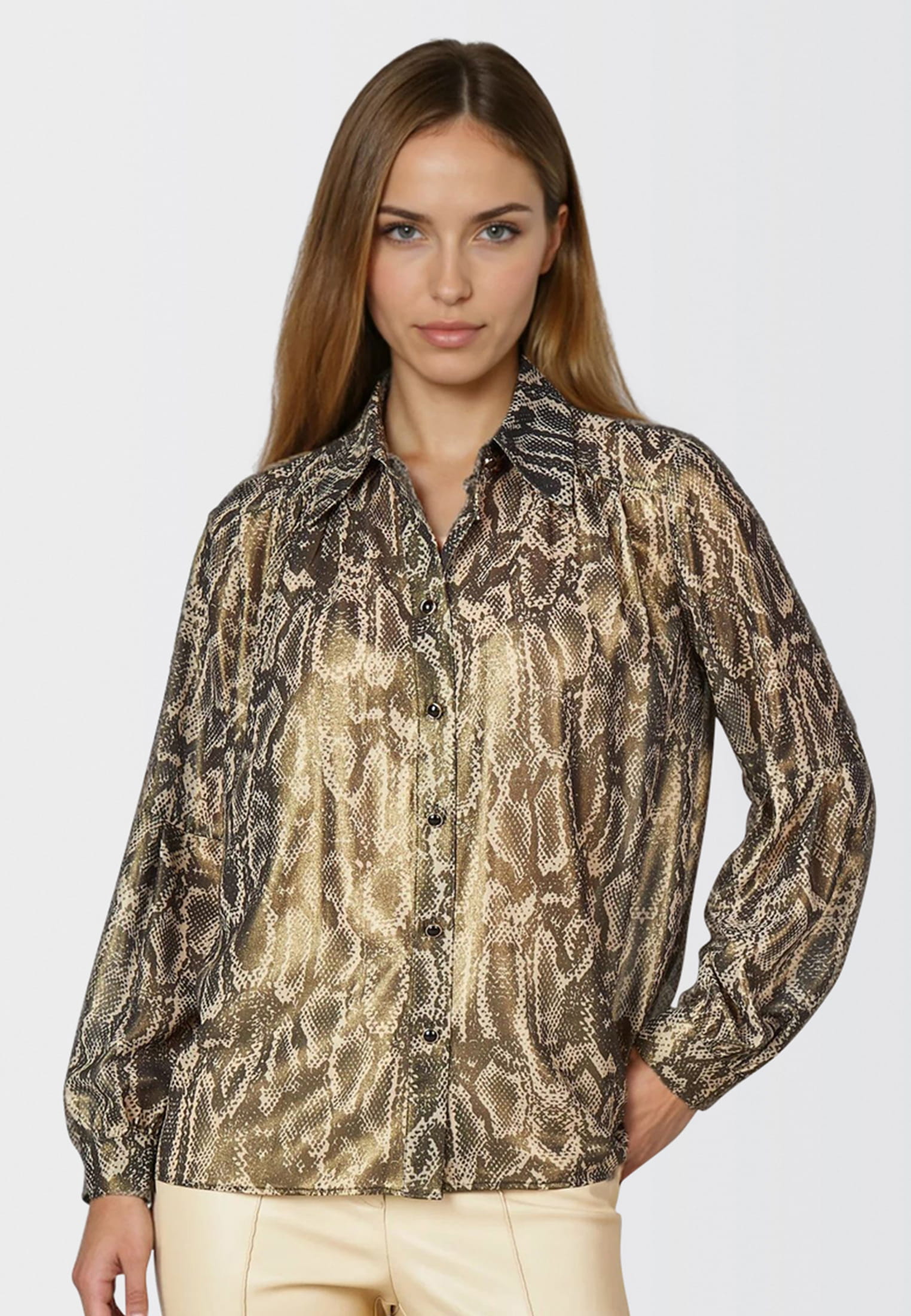 Bluse aus Sparkling Animal Print