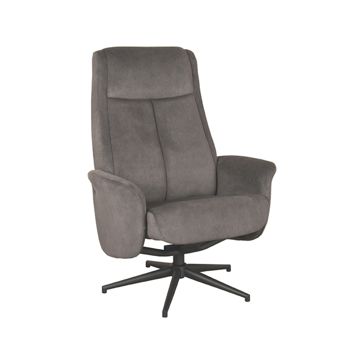 LABEL51 Relaxfauteuil Bergen - Antraciet - Draaibaar