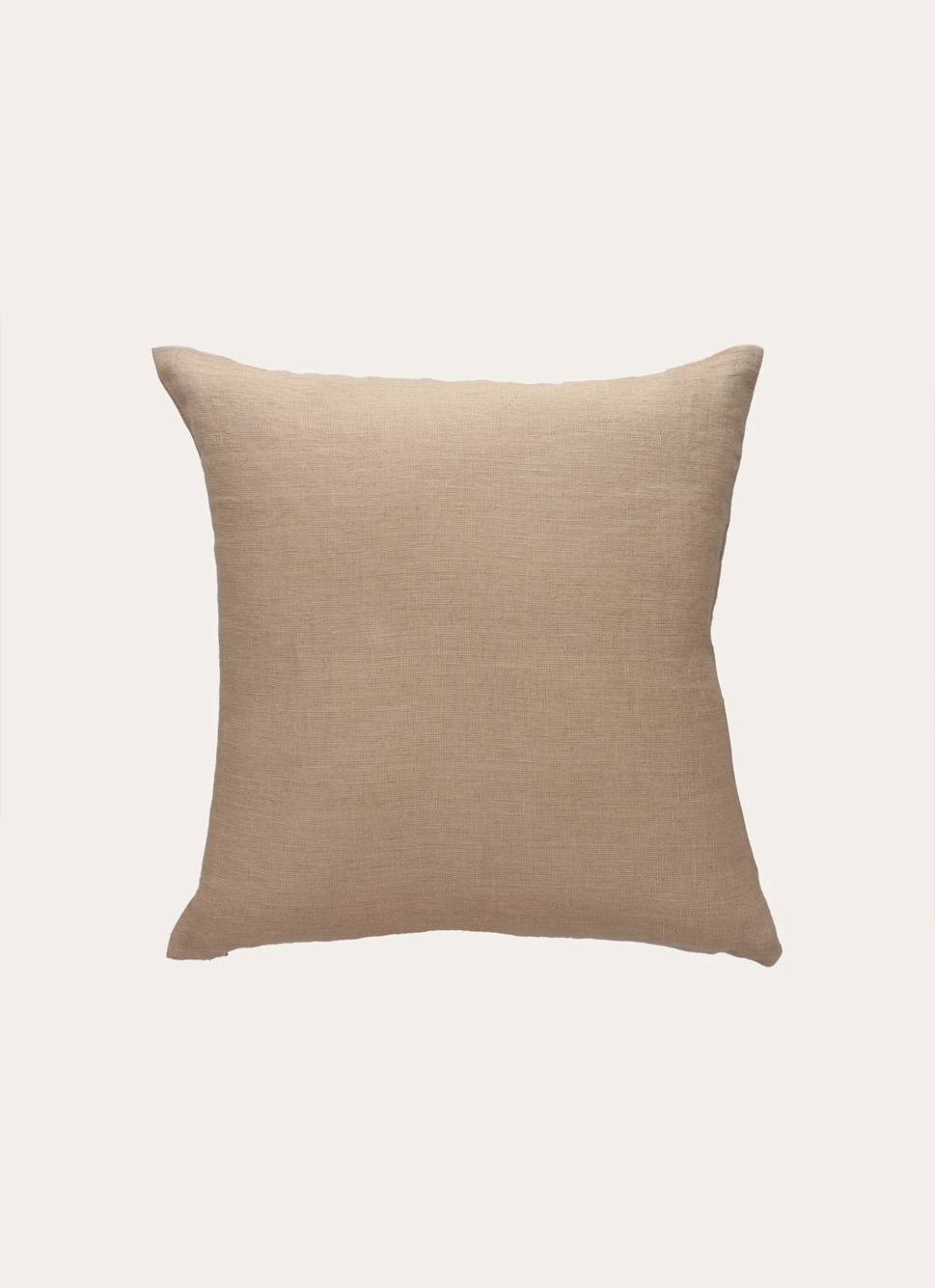 HOUSSE DE COUSSIN EN LIN LAVÉ BEIGE TAUPE