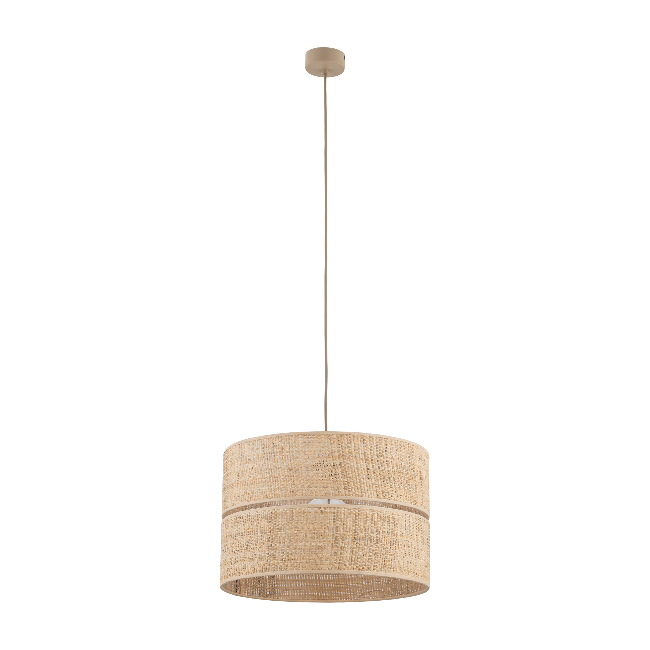 Lampa Wisząca Calma E27 38Cm Tk Lighting - Styl Boho, Naturalna Rafia