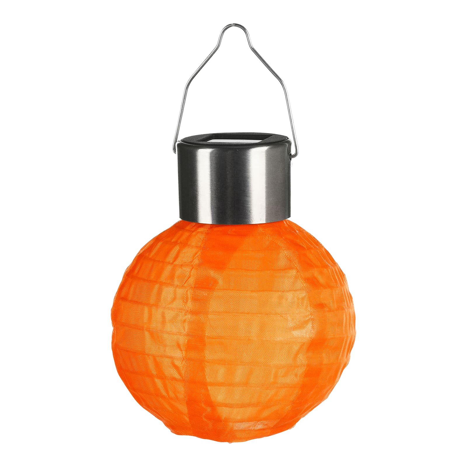 Solarleuchte Mini-Lampion Orange, ⌀ 10 cm, H 120 mm