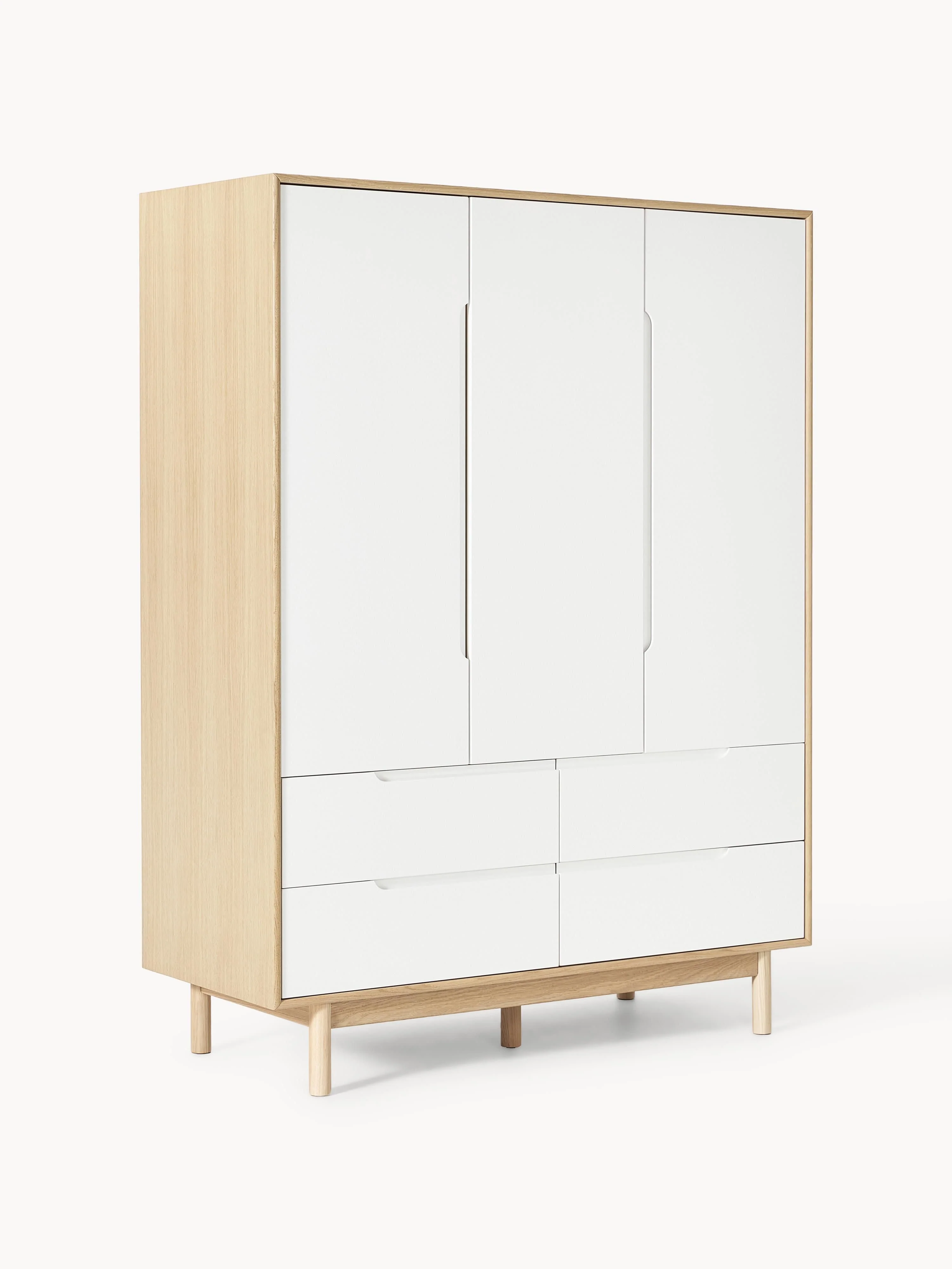 Kleiderschrank Cassy, 3-türig